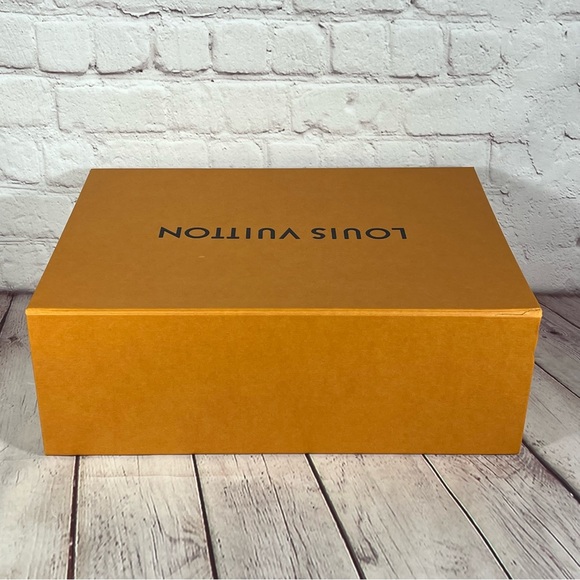 Louis Vuitton Gift Box Storage Orange Black Size 14”x10”x5” - Picture 5 of 14